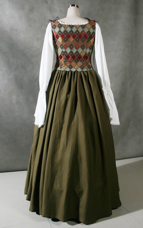 Ladies Medieval Tudor Serving Wench Costume Size 8 - 12 Image